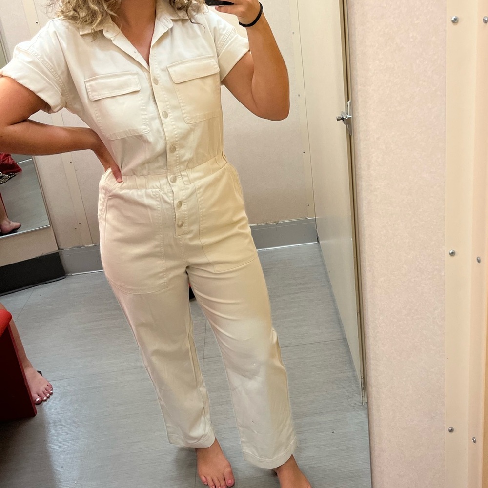 Women's Cream Jumpsuit